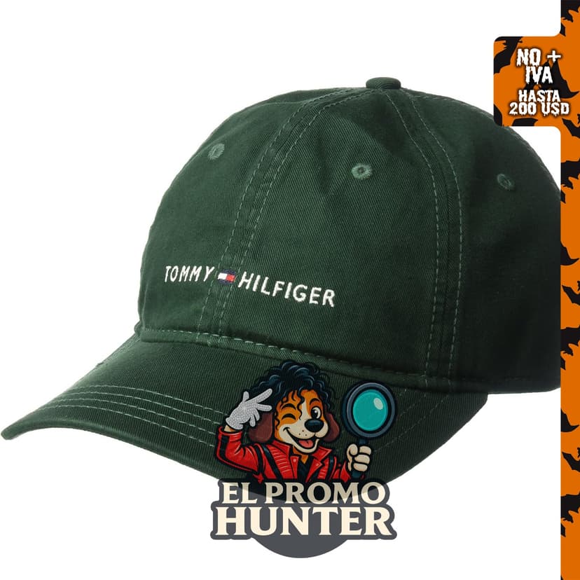 Gorra de béisbol ajustable Tommy Hilfiger de algodón con logo para hombre.