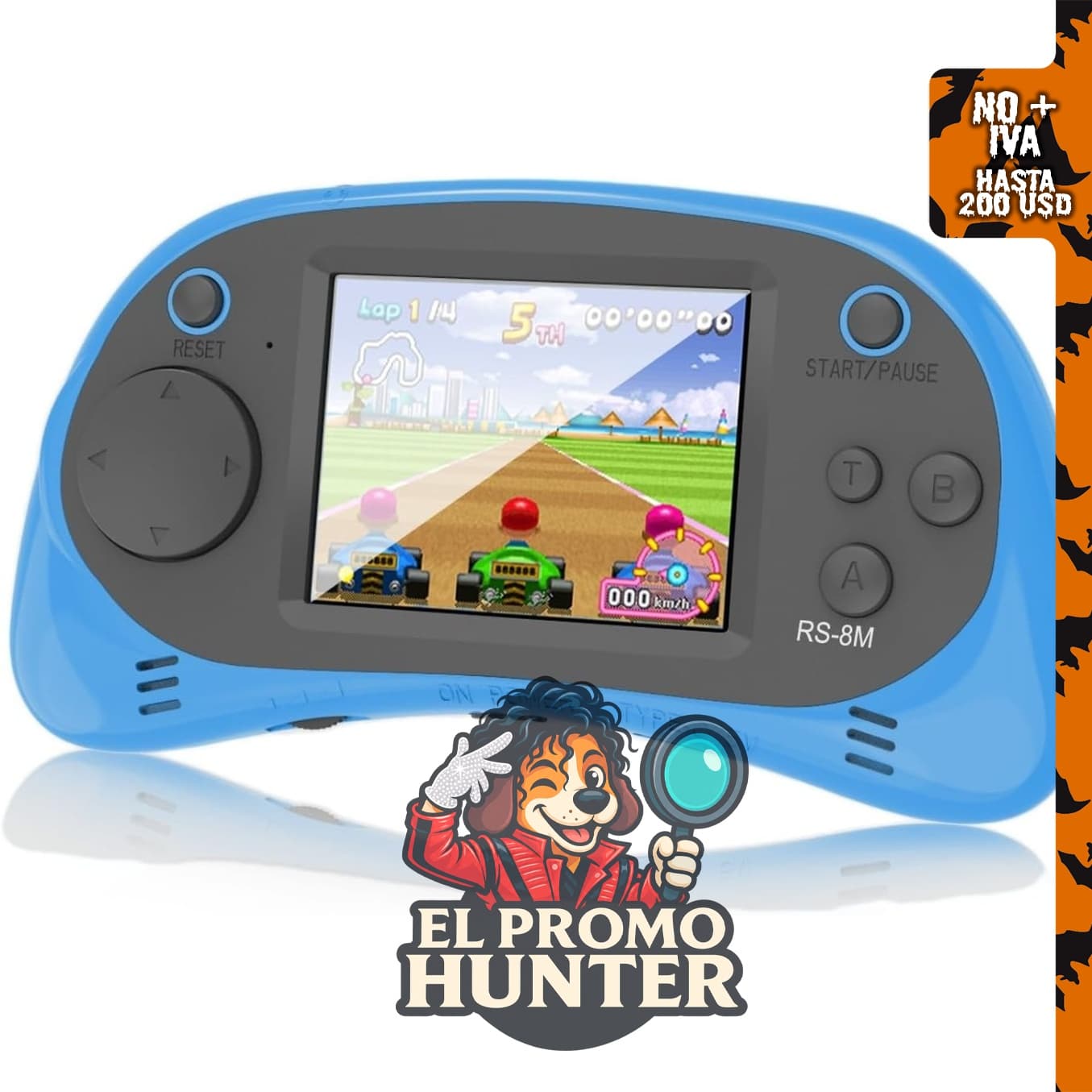 EASEGMER Reproductor de juegos de mano para niños, 220 juegos integrados, pantalla IPS de 2.5" (6.35 cm), recargable.