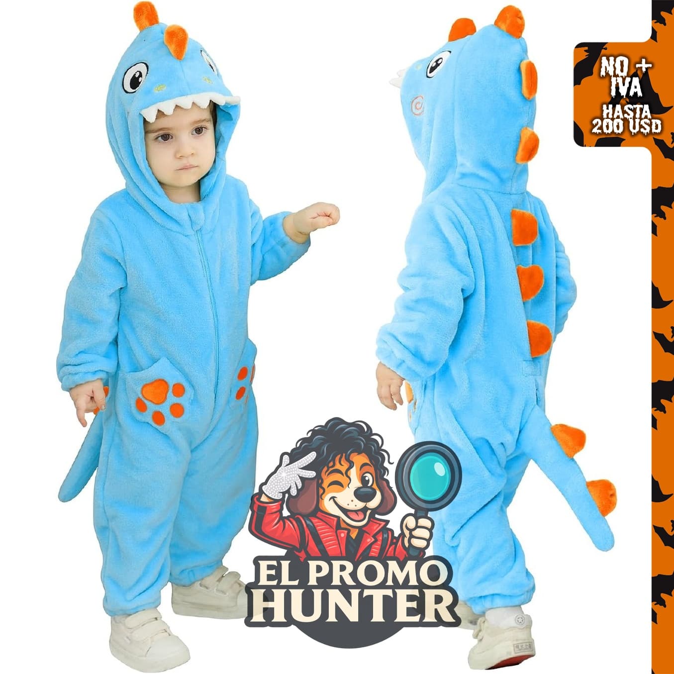 Disfraz de animal para bebés y niños pequeños, mono de una pieza para Halloween y uso diario.