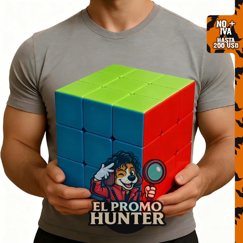 Cubo Mágico Gigante 3x3 de 18 cm, rompecabezas sensorial 3D con combinación de colores.