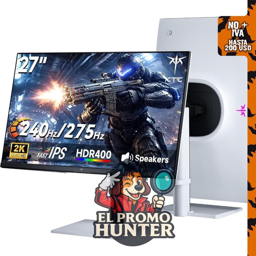 Monitor KTC H27E6S de 27" (68.6 cm) 240Hz QHD, tecnología IPS.