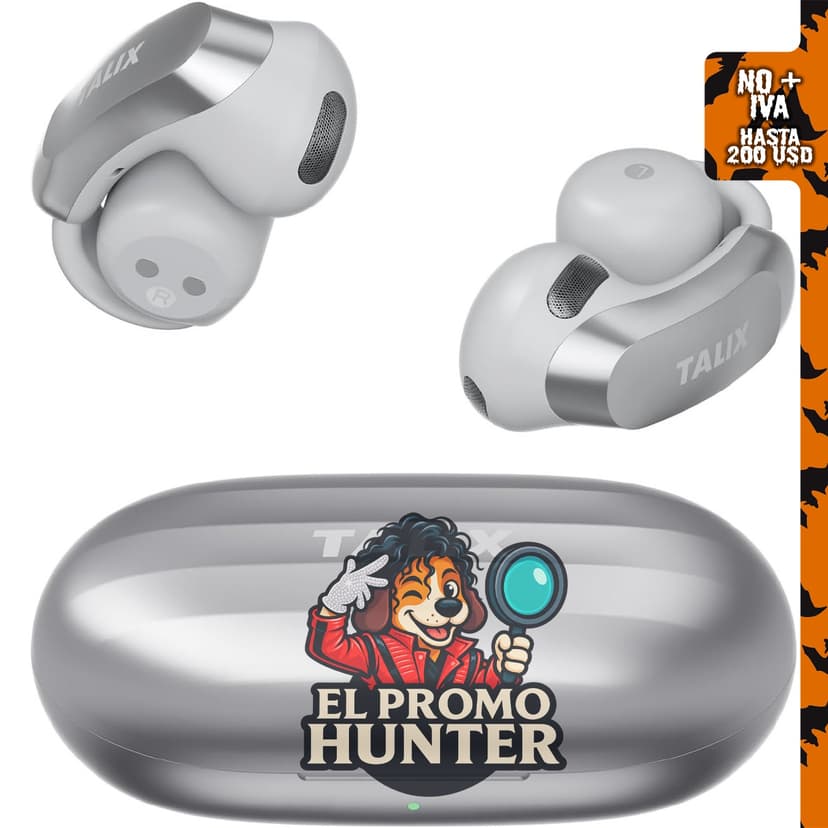 Auriculares inalámbricos Bluetooth con clip de oreja abierta AuraHalo.