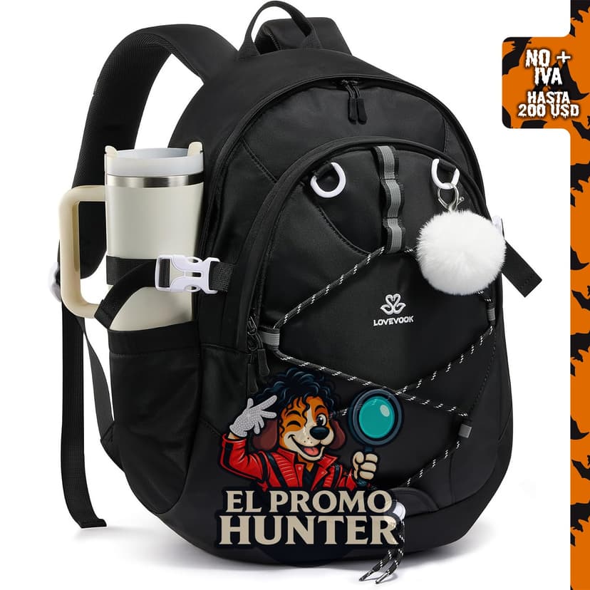 LOVEVOOK Mochila escolar para adolescentes y niñas, mochila de viaje con correa para el pecho.