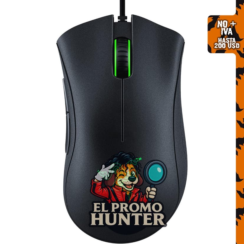 Razer DeathAdder Essential Mouse Gaming con cable, color negro.