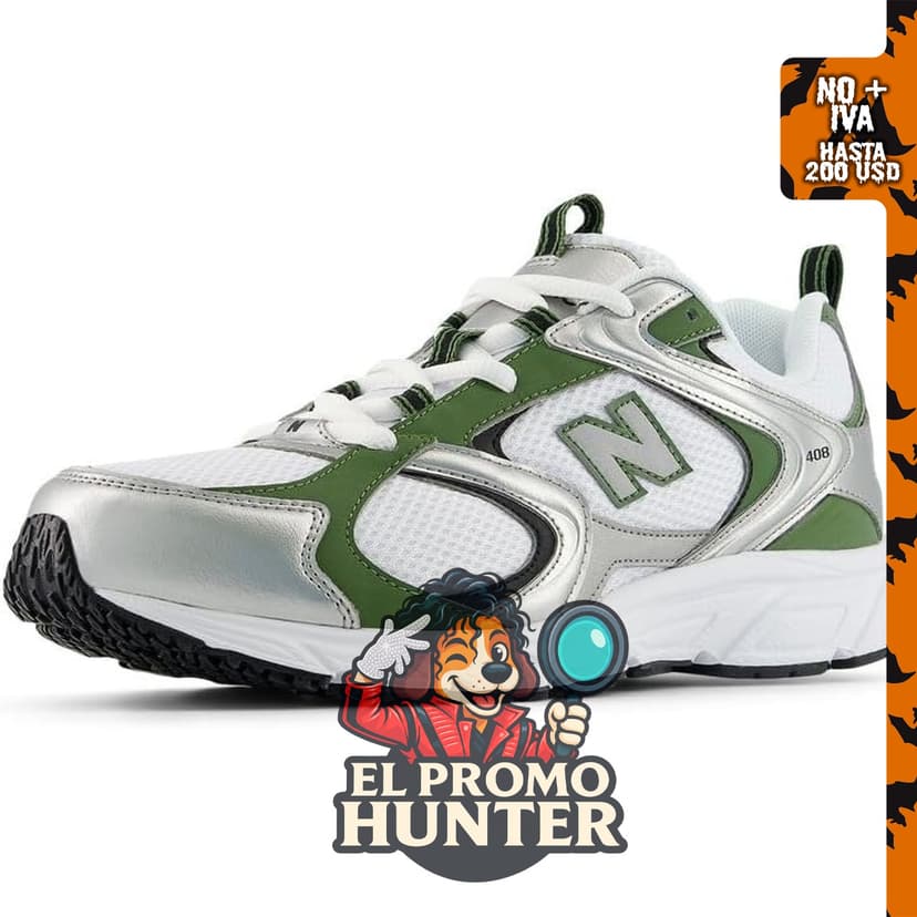 New Balance Unisex Adulto 408, zapato deportivo para uso diario.