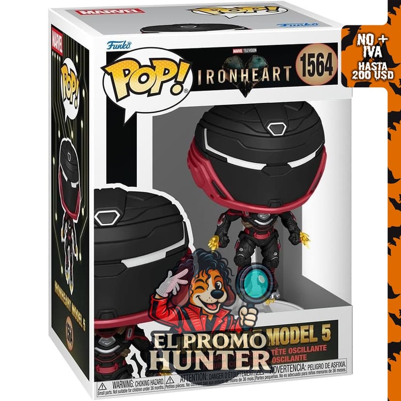 Funko Pop! Marvel: Ironheart (Modelo 5) - figura coleccionable de vinilo.