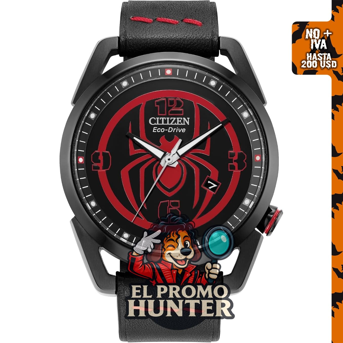 Reloj CITIZEN Eco-Drive Spider-Man AW1685-00W de acero inoxidable (4.2 cm).