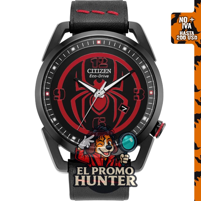 Reloj CITIZEN Eco-Drive Spider-Man AW1685-00W de acero inoxidable (4.2 cm).