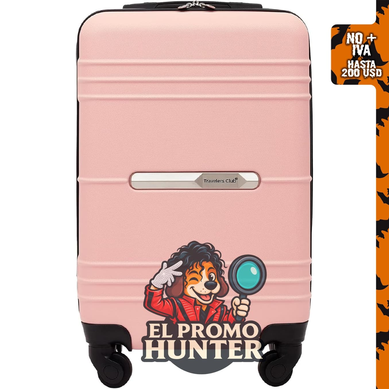Equipaje de mano Travelers Club Richmond Spinner de 22" (56 cm), color oro rosa.