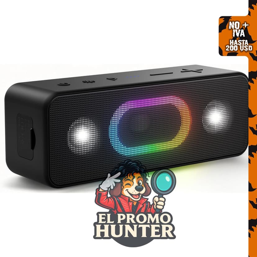 Bocina portátil Bluetooth OHAYO, color negro.