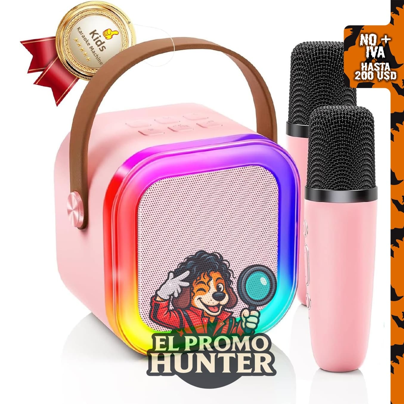 Kinglucky Mini máquina de karaoke para niños, accesorios para reproductores de video.