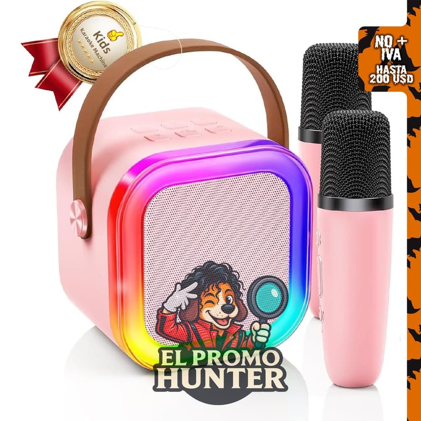 Kinglucky Mini máquina de karaoke para niños, accesorios para reproductores de video.