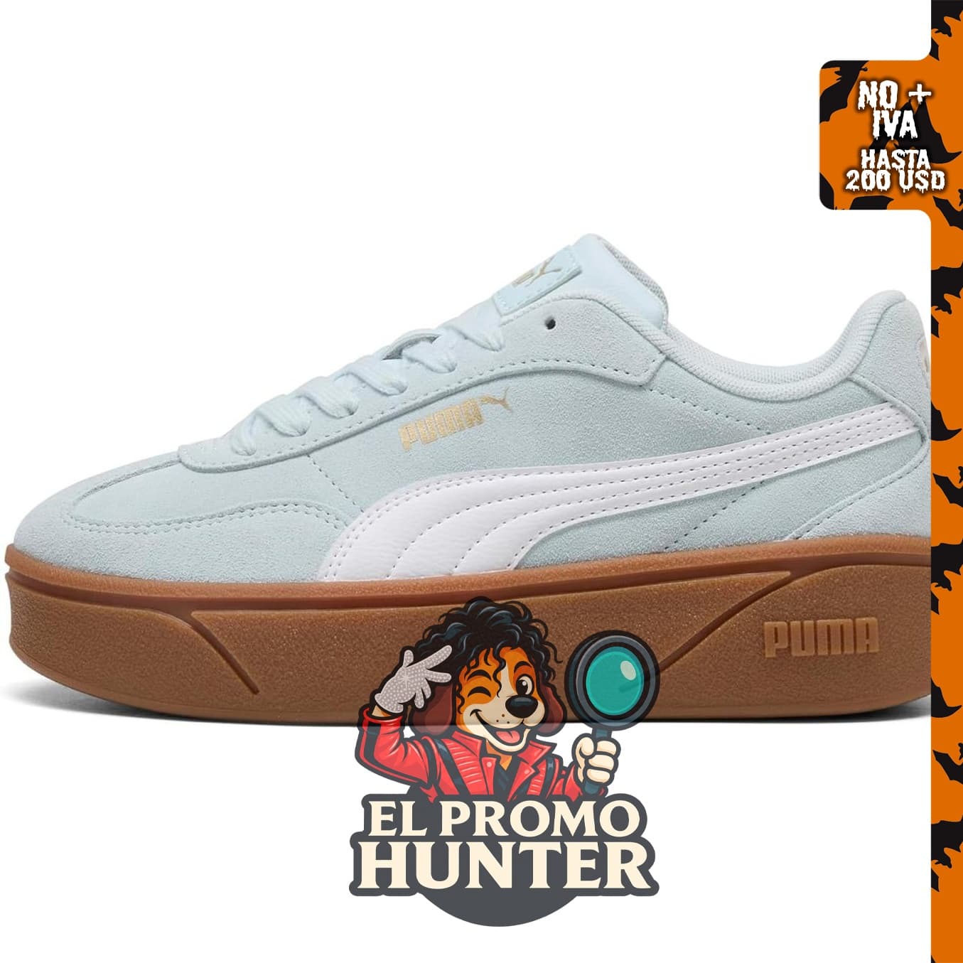 PUMA Zapatillas con plataforma Club II Era para mujer.