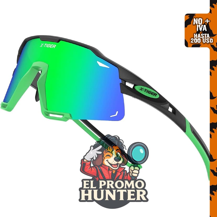 X-TIGER Lentes de sol polarizados para niños y jóvenes, con protección UV400, ideales para deportes y ciclismo.