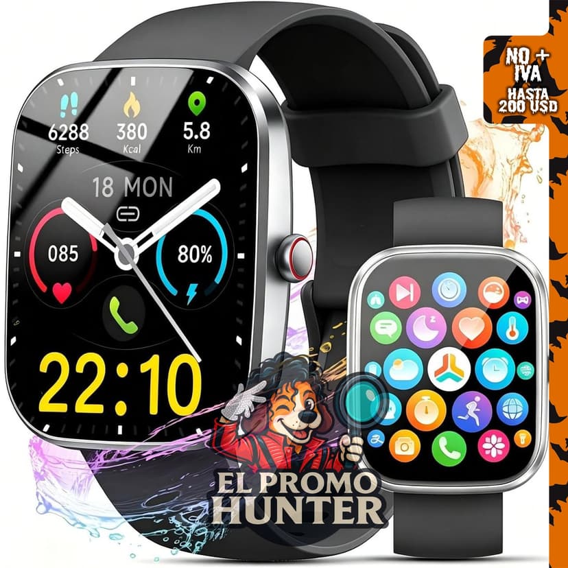 Reloj inteligente de 1.91 pulgadas para hombres.