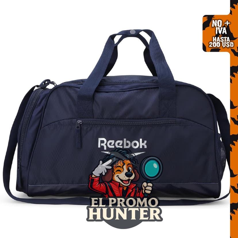 Reebok Bolsa de lona ligera unisex para deportes.