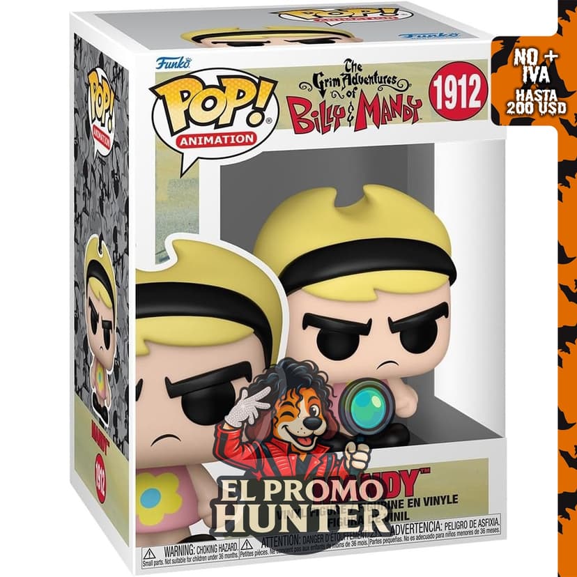 Funko Pop! de Mandy de Las sombrías aventuras de Billy y Mandy, figura coleccionable.