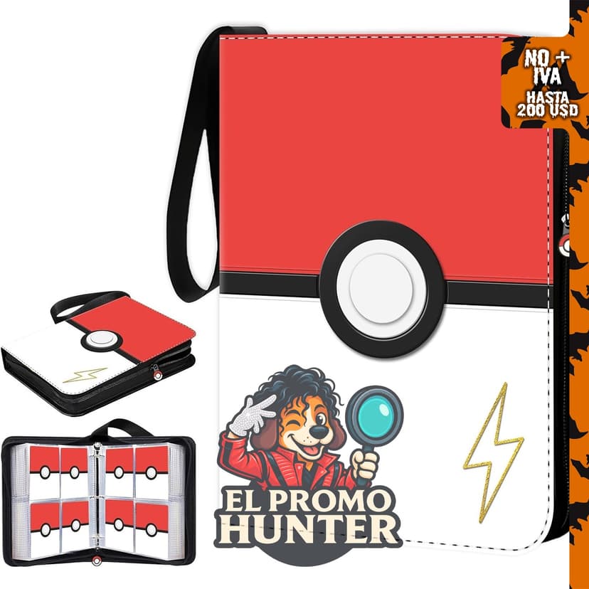 Carpeta de tarjetas 3D ShrewdYuya con 4 bolsillos, capacidad para 440 tarjetas.