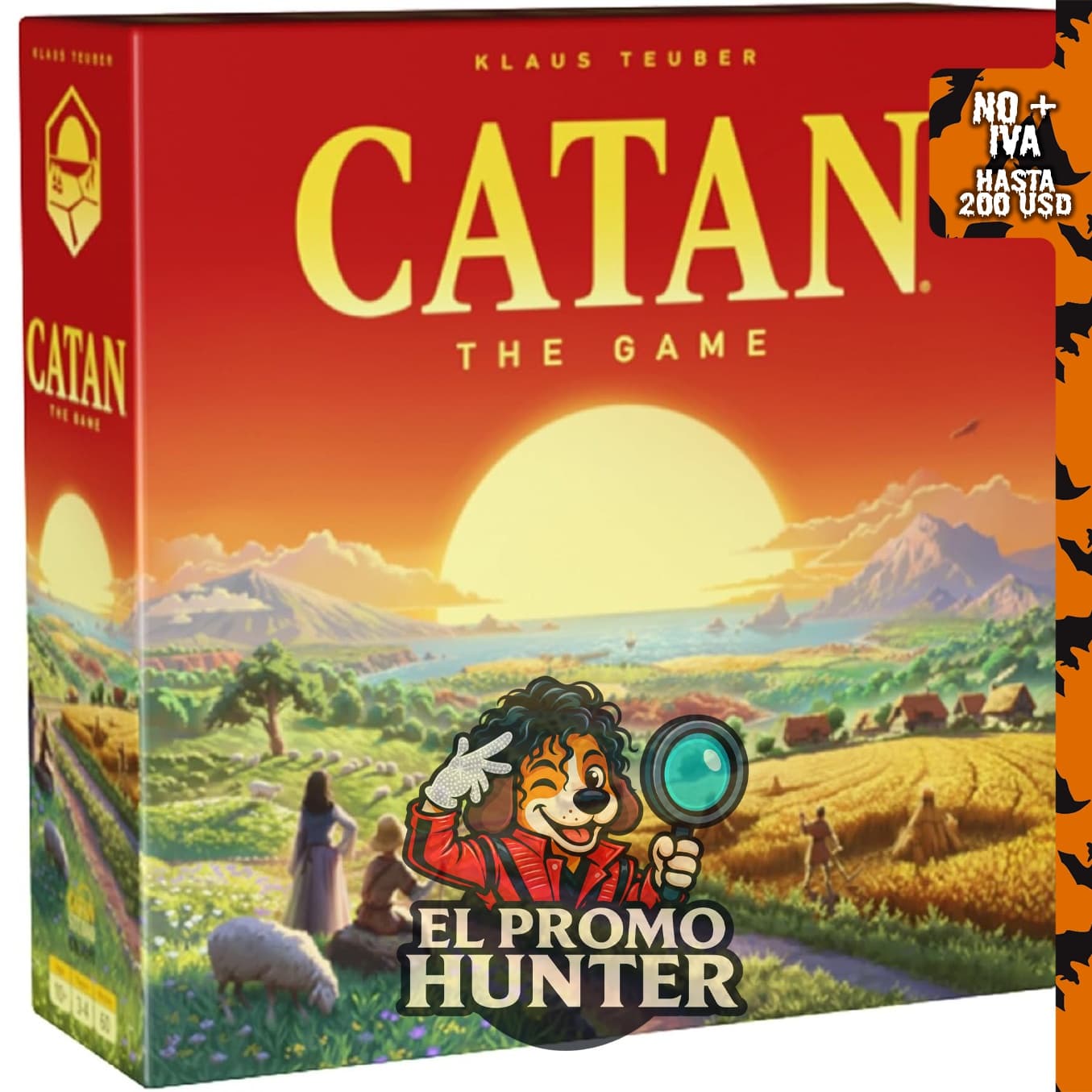 Catan - Juego de mesa (6ª edición) para 3-4 jugadores, tiempo de juego de 60-90 minutos.