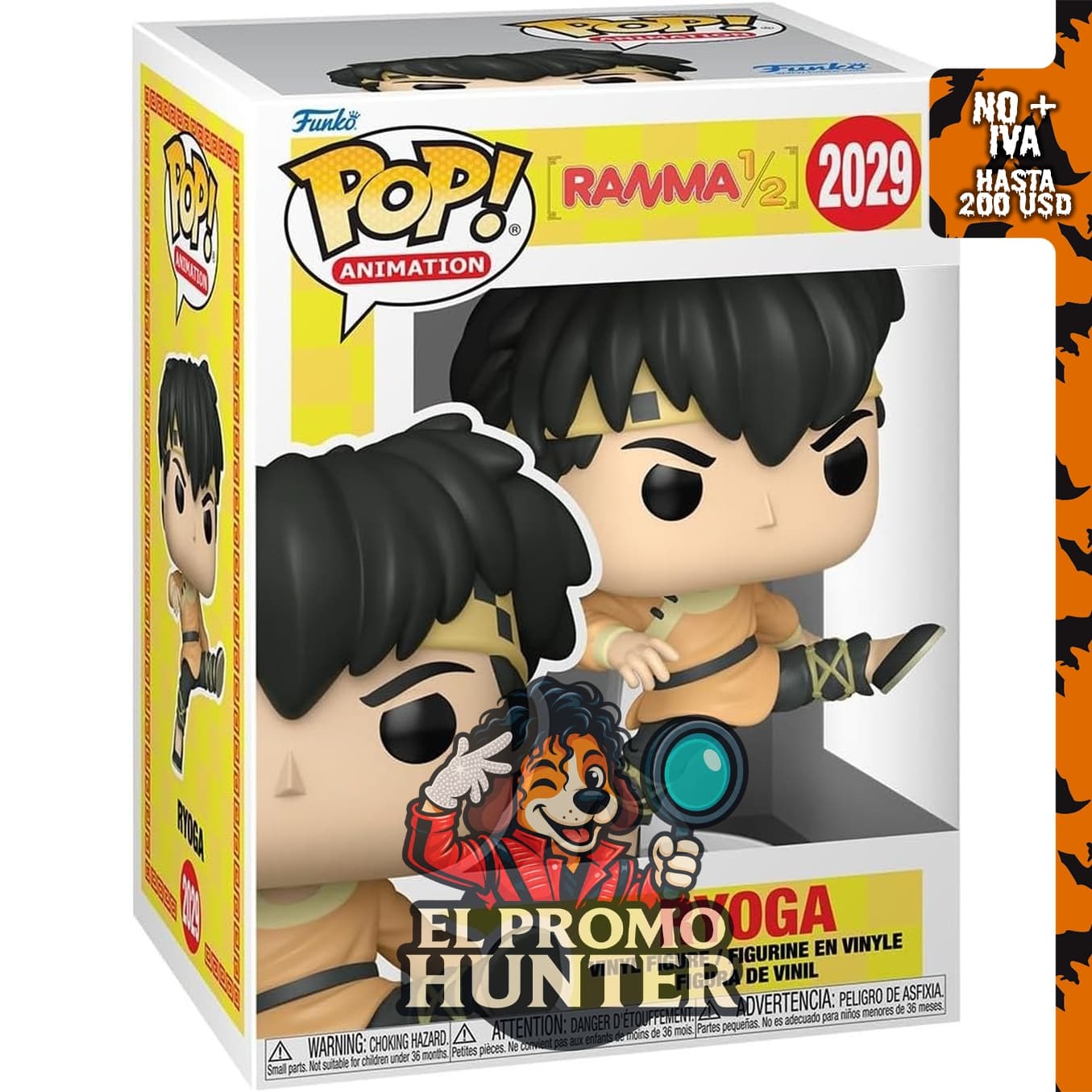 Funko POP! Animación Ranma 1/2 - Ryoga, figura coleccionable de vinilo.