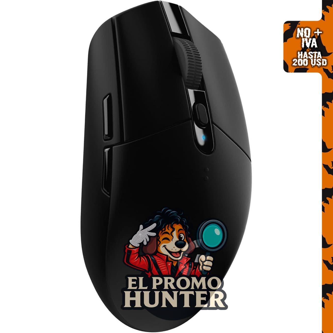 Logitech G 305 Lightspeed, ratón inalámbrico para juegos en color negro.