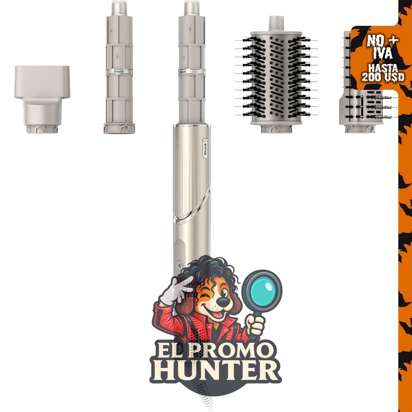 Shark FlexStyle Air Multi-Styler con sistema de secado y rizadores Coanda.
