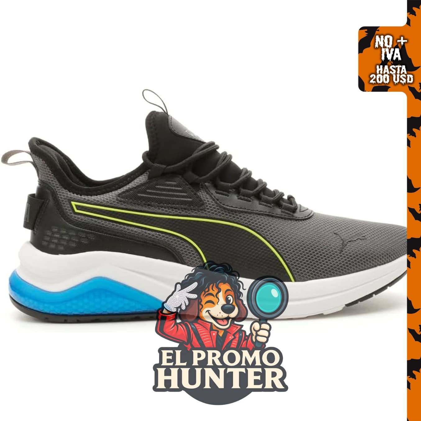 PUMA Zapatos deportivos casuales para hombre.