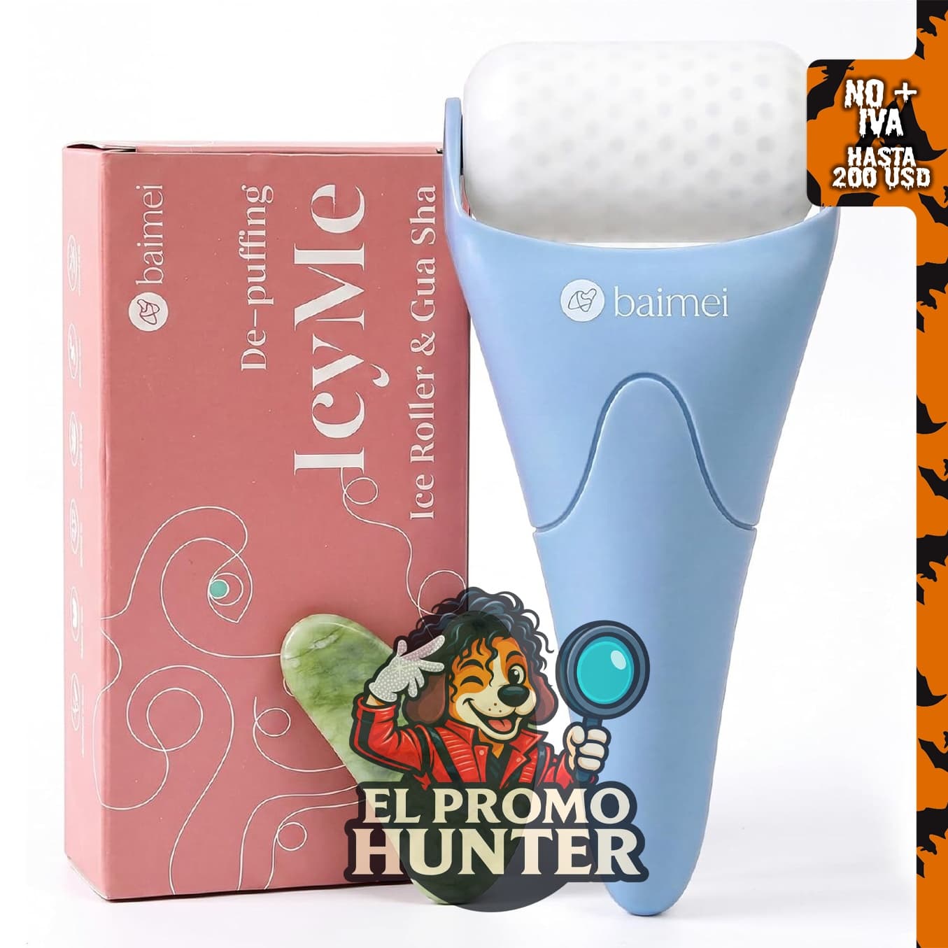 BAIMEI IcyMe - Rodillo de hielo para cara y herramientas faciales.