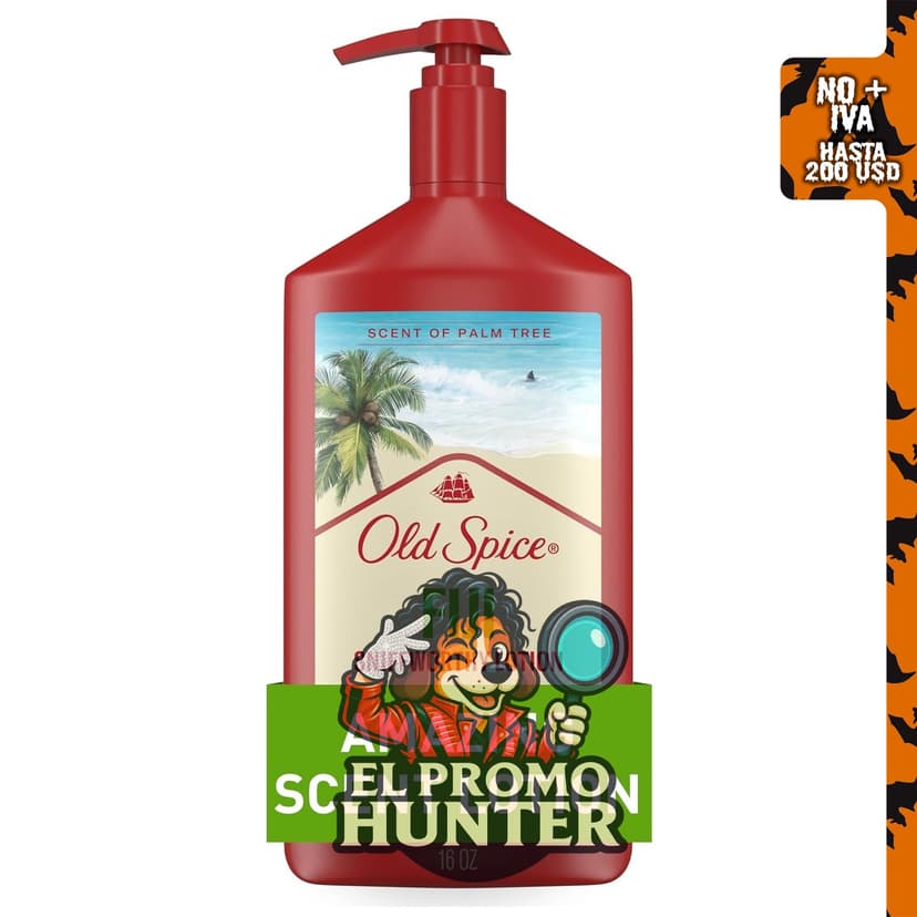 Old Spice Loción hidratante para manos, cara y cuerpo, 16 oz (473 ml), aroma Fiji.