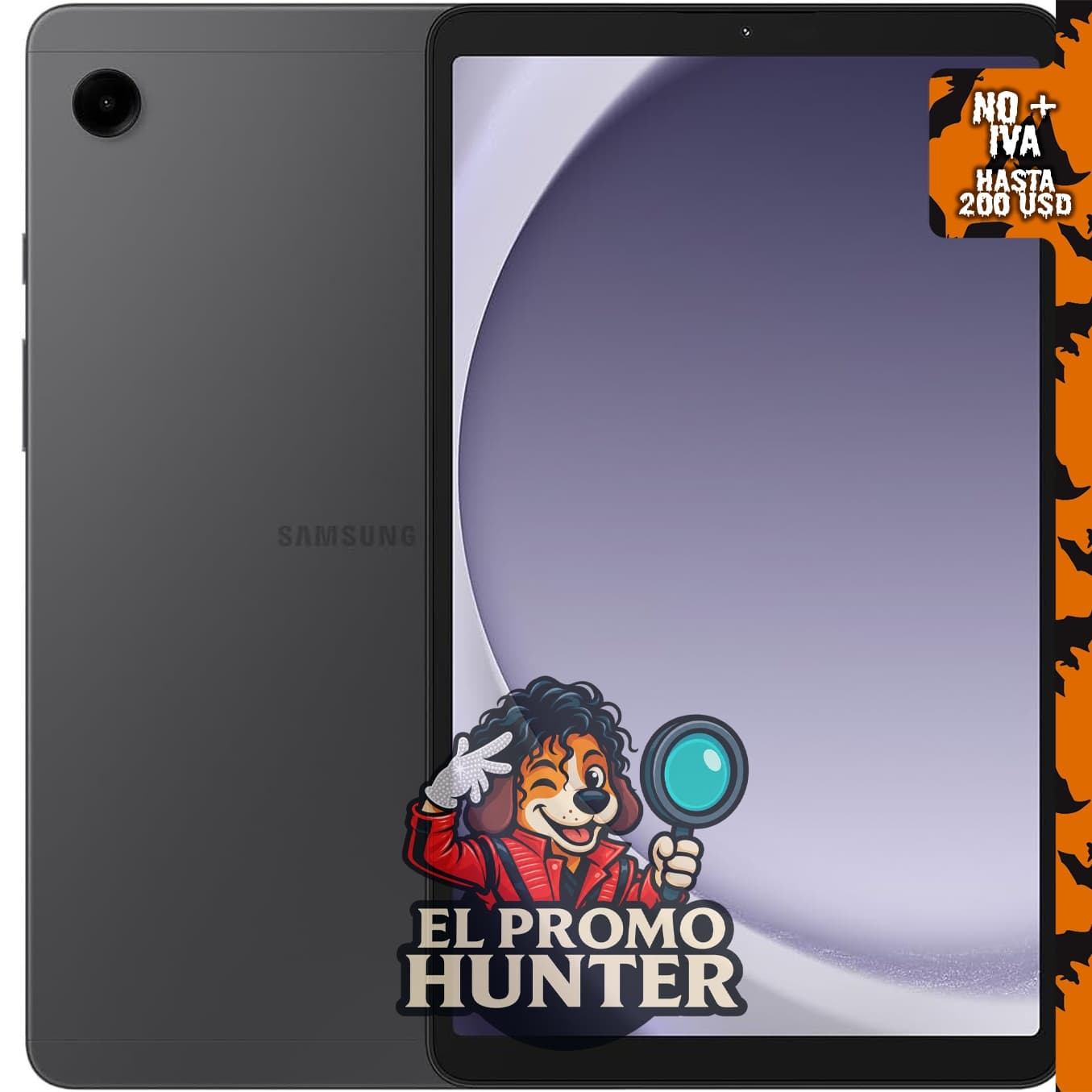 SAMSUNG Galaxy Tab A9 4G LTE, 64GB, 4GB RAM, pantalla de 8.7", procesador Octacore, altavoces duales.