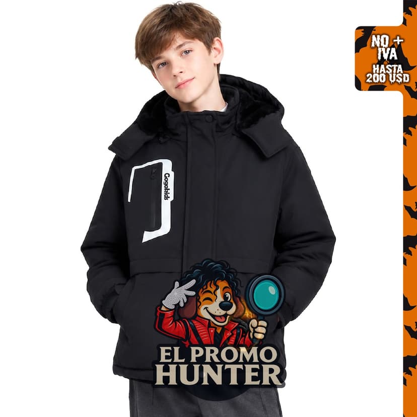 Gogokids Chaqueta de esquí impermeable para niñas y niños.