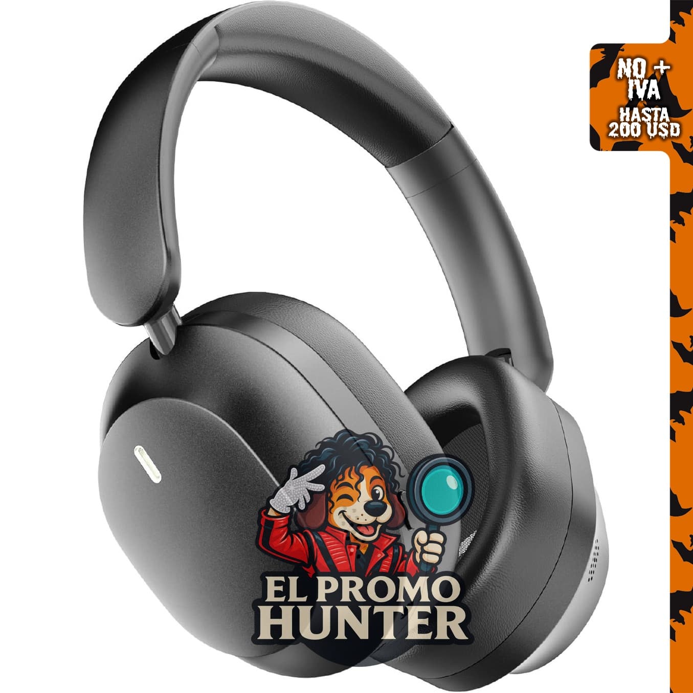 Kinglucky B900 - Auriculares híbridos inalámbricos sobre la oreja con cancelación activa de ruido y Bluetooth 5.4.