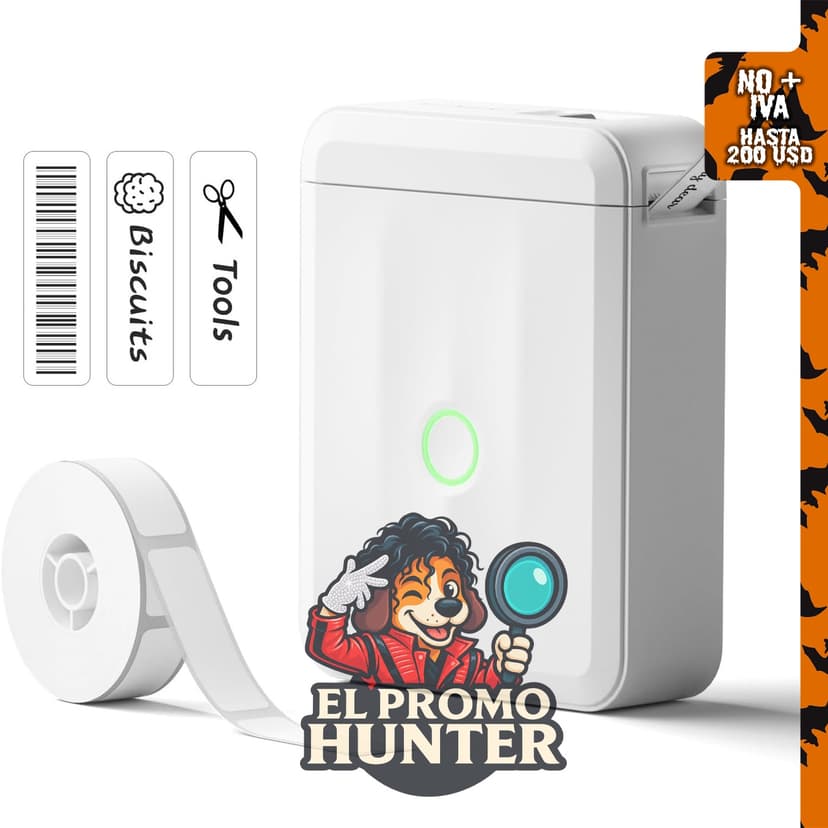 NIIMBOT Mini etiquetadora D110, impresora térmica Bluetooth.
