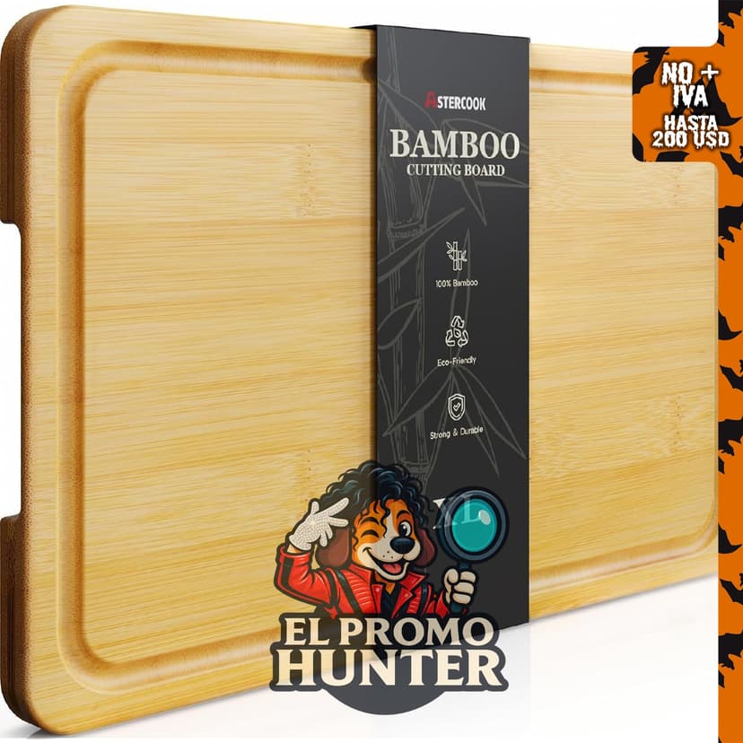 Tablas de cortar de bambú Astercook Nature para cocina.