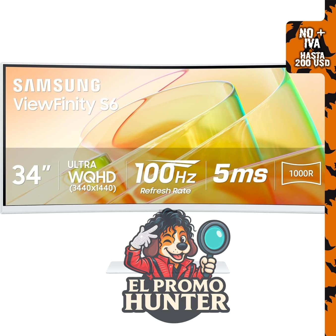 Samsung ViewFinity (S65TC) Monitor curvo Ultra-WQHD de 34" (86.36 cm).