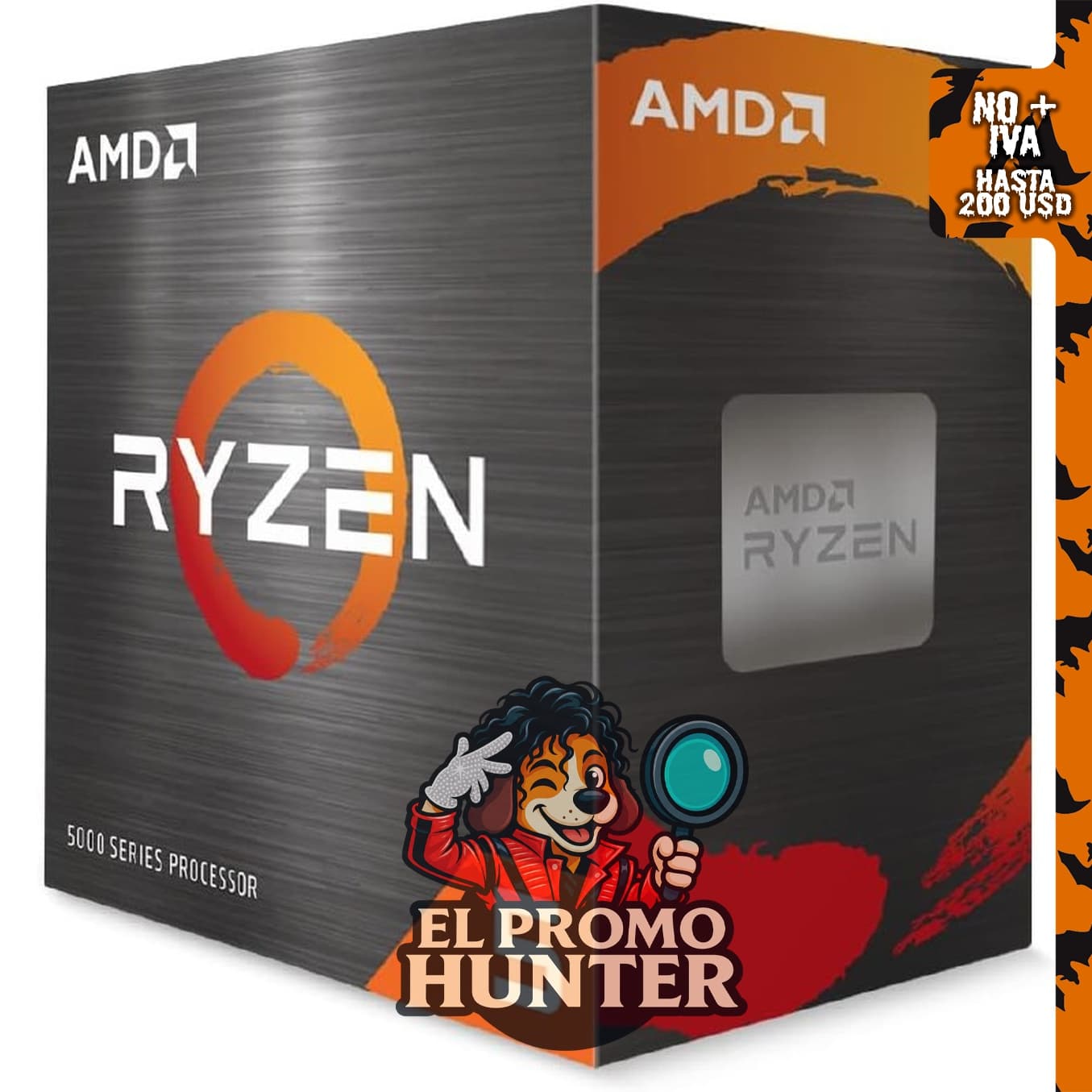 AMD Ryzen 5 5600 Procesador de escritorio de 6 núcleos y 12 hilos con enfriador Wraith Stealth.