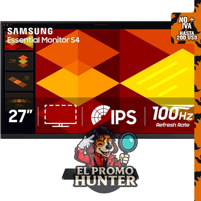 Monitor Samsung S40GD de 27" (68.6 cm) con panel IPS y diseño sin bordes.