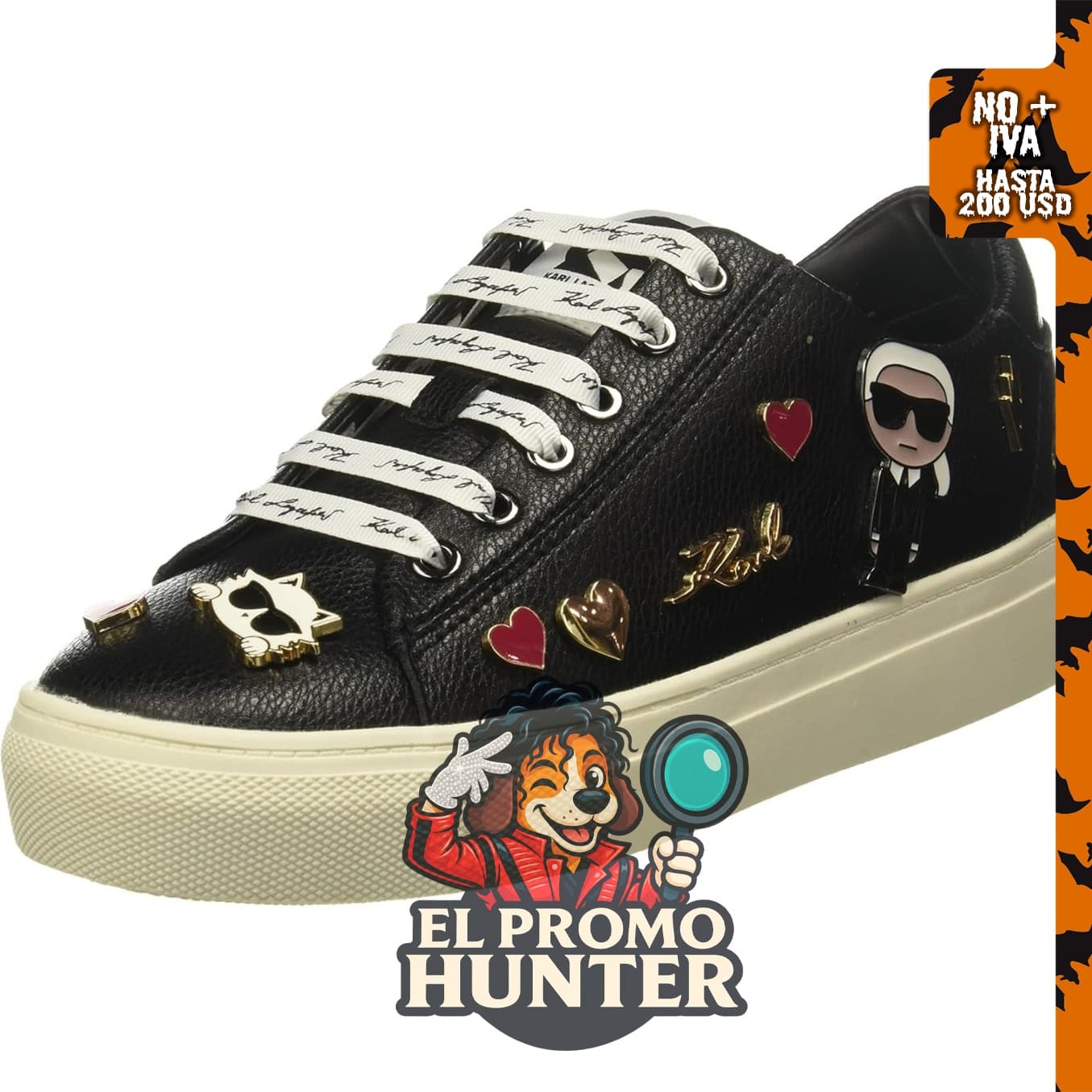 Tenis con cordones Karl Lagerfeld Cate Pins para mujer.