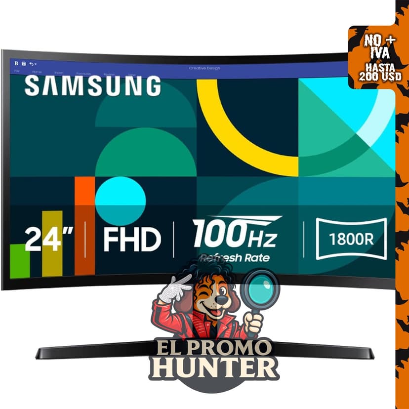 Monitor curvo Samsung Essential S3 (S36GD) FHD 1800R.