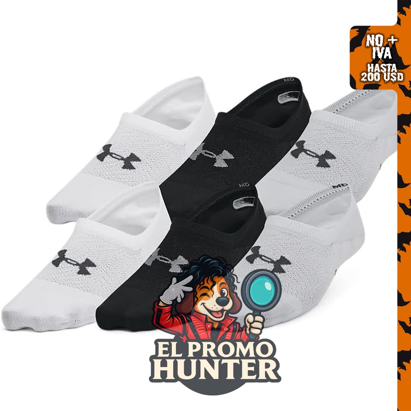 Calcetines Under Armour Breathe Lite Liner para mujer, paquete de 6.