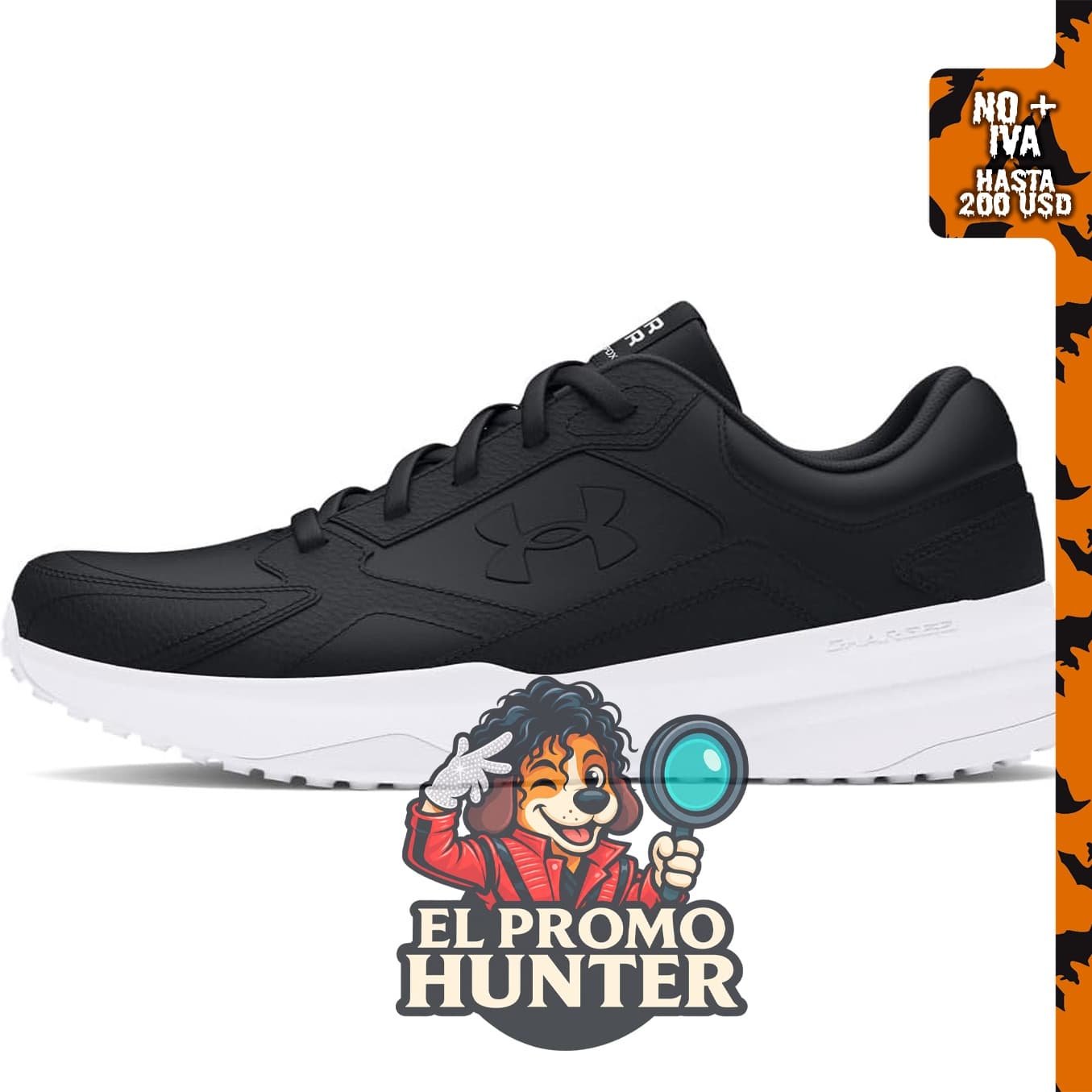 Zapatillas de entrenamiento de cuero para hombre Under Armour Charged Edge.