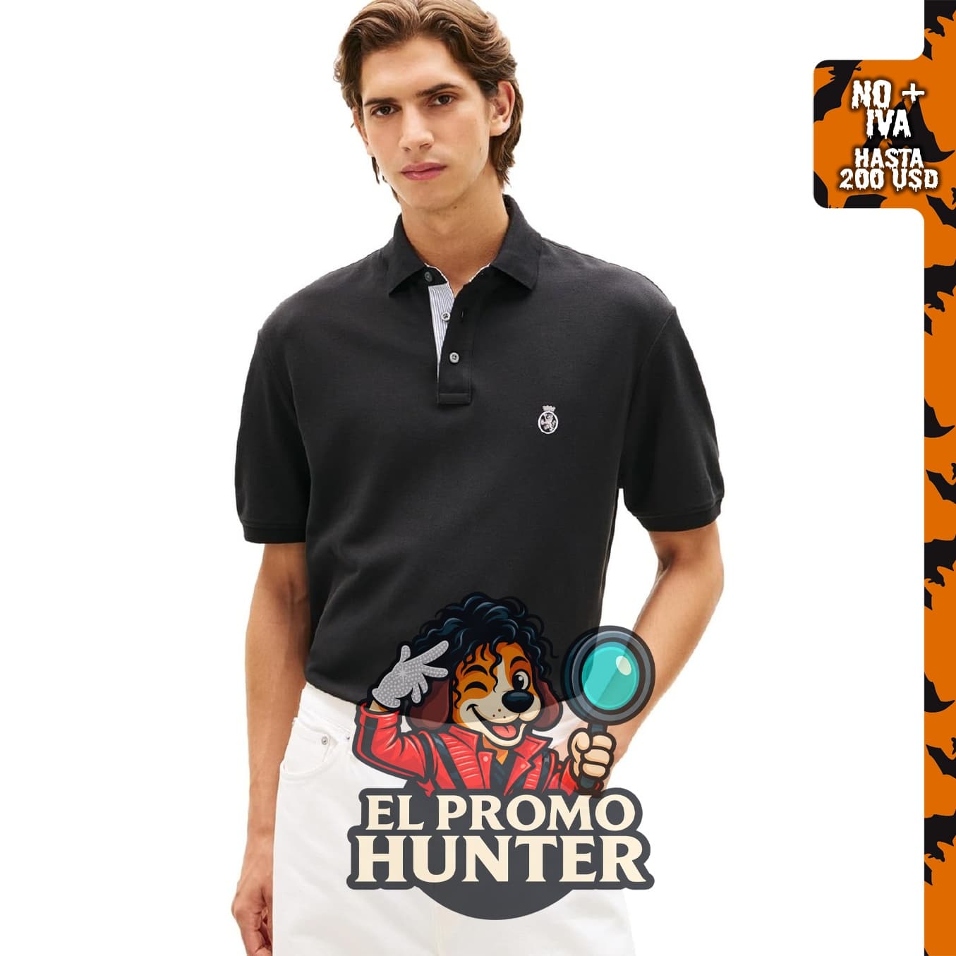 Polo Tommy Hilfiger de manga corta para hombre, ajuste clásico, diseño de escudo bordado.