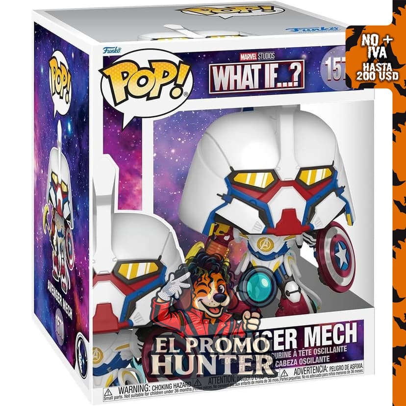 Funko Pop! Super Marvel: What If - Avenger Mech - Figura de vinilo coleccionable.