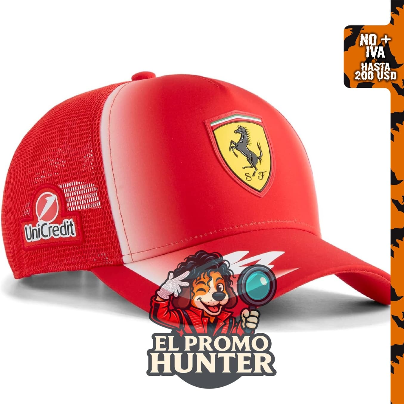 Gorra PUMA Scuderia Ferrari F1 2026 Lewis Hamilton.