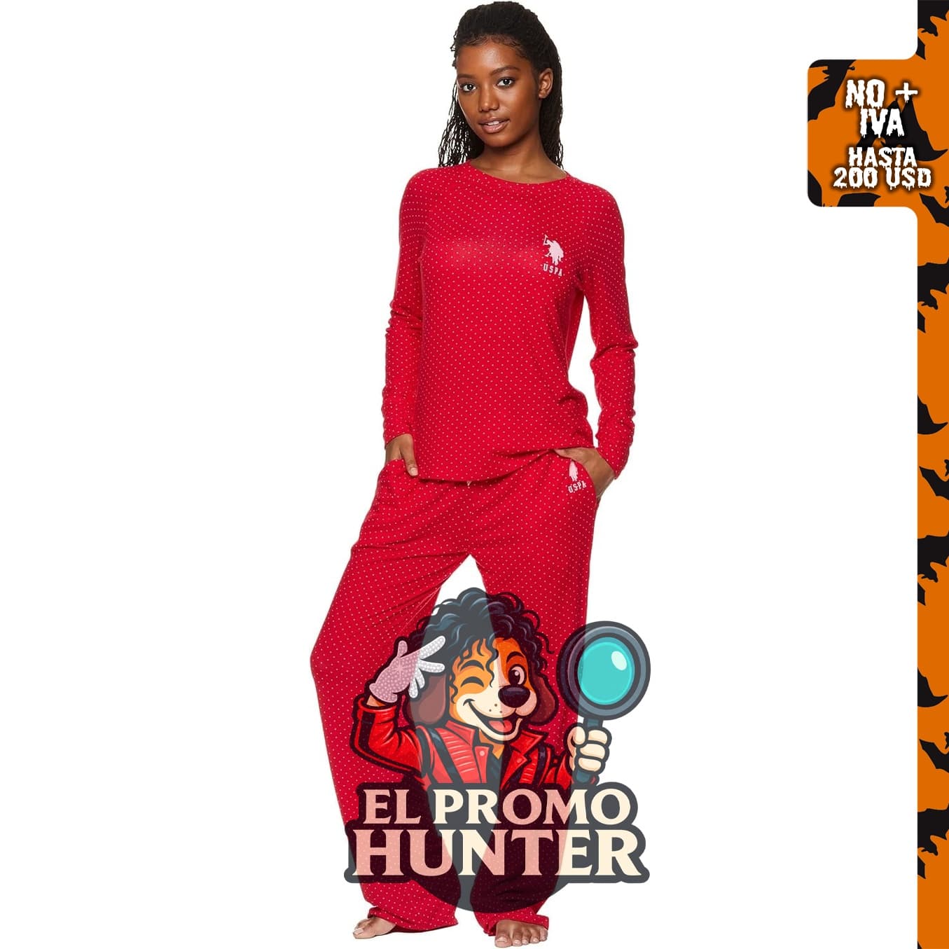 Conjunto de pijamas de 2 piezas para mujer U.S. POLO ASSN.