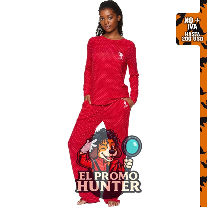 Conjunto de pijamas de 2 piezas para mujer U.S. POLO ASSN.