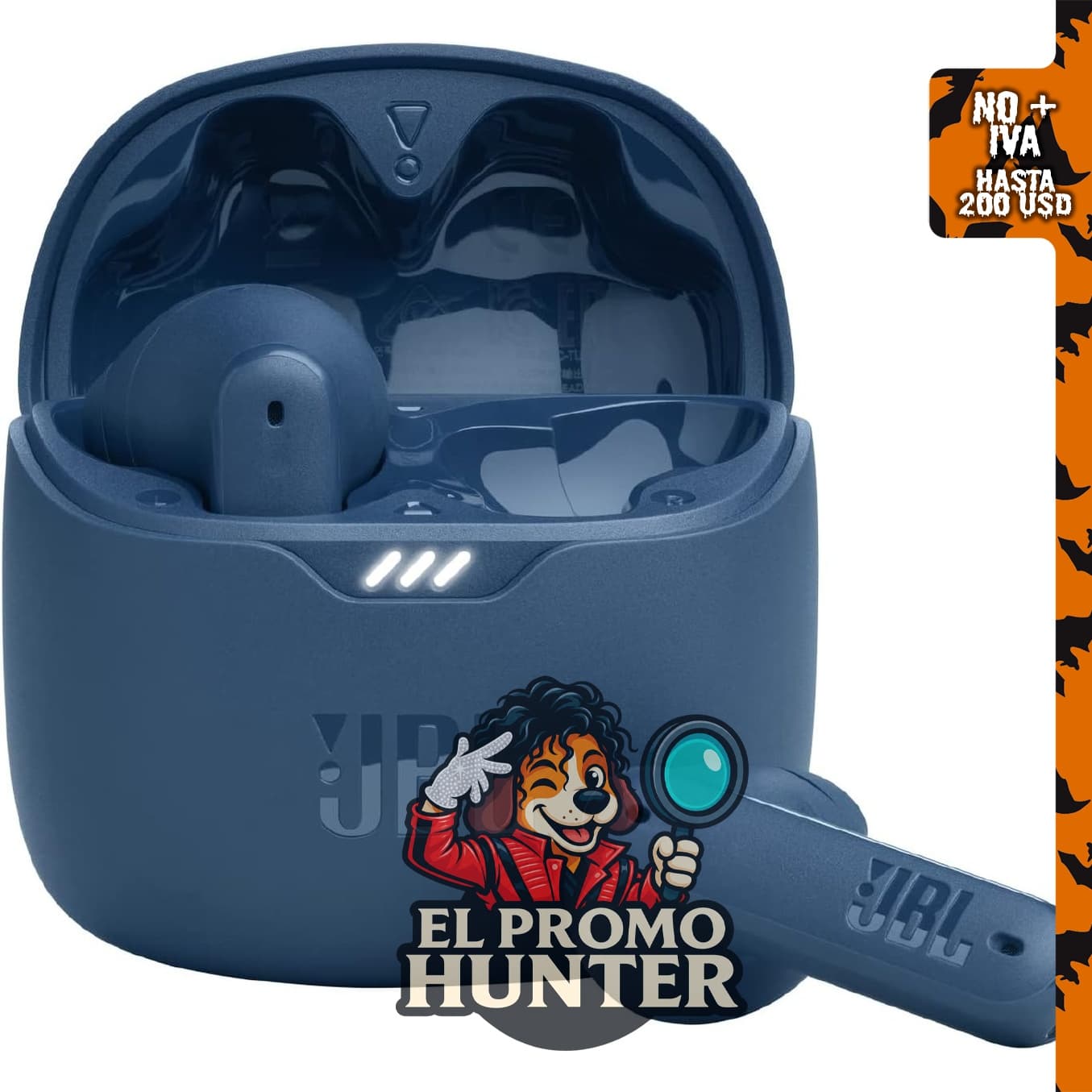 JBL Tune Flex - Auriculares inalámbricos verdaderos con cancelación de ruido (azul).