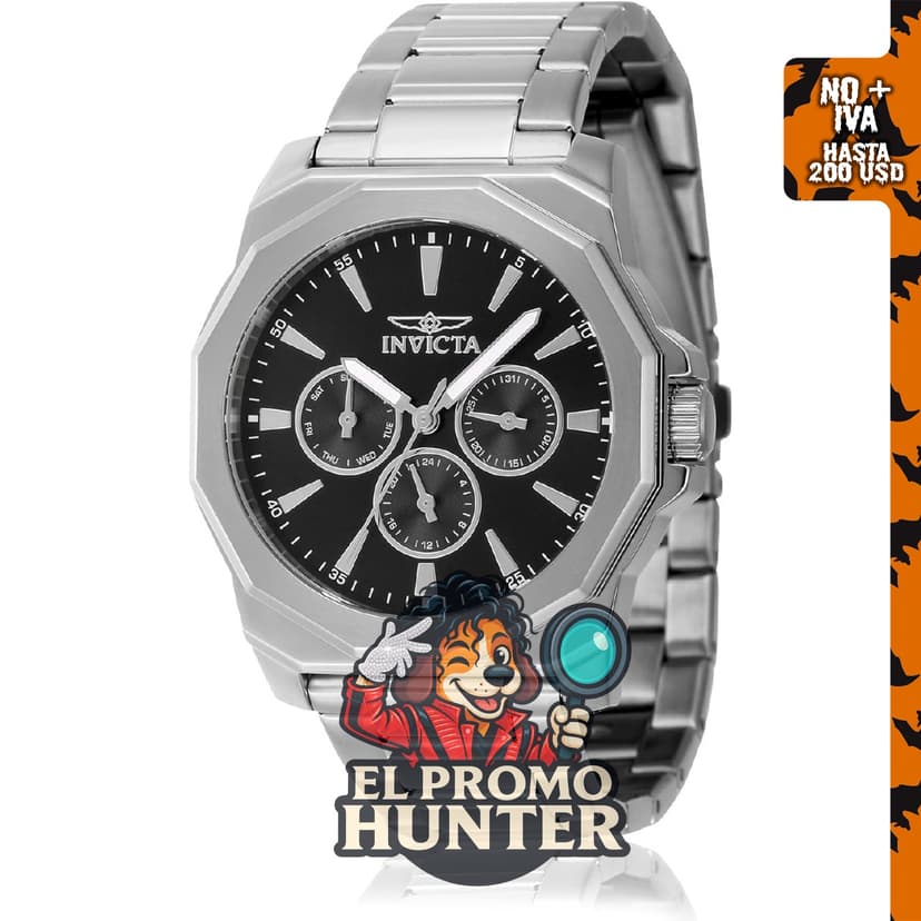 Reloj de cuarzo Invicta Speedway para hombre, acero inoxidable, 1.654 in.
