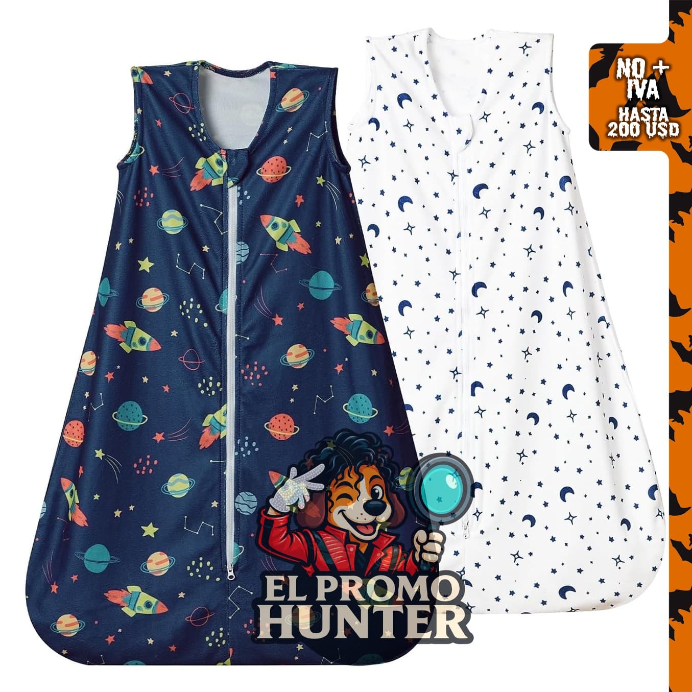 David's Saco de dormir de microforro polar para niños de 6 a 12 meses, 1.5 TOG, paquete de 2.
