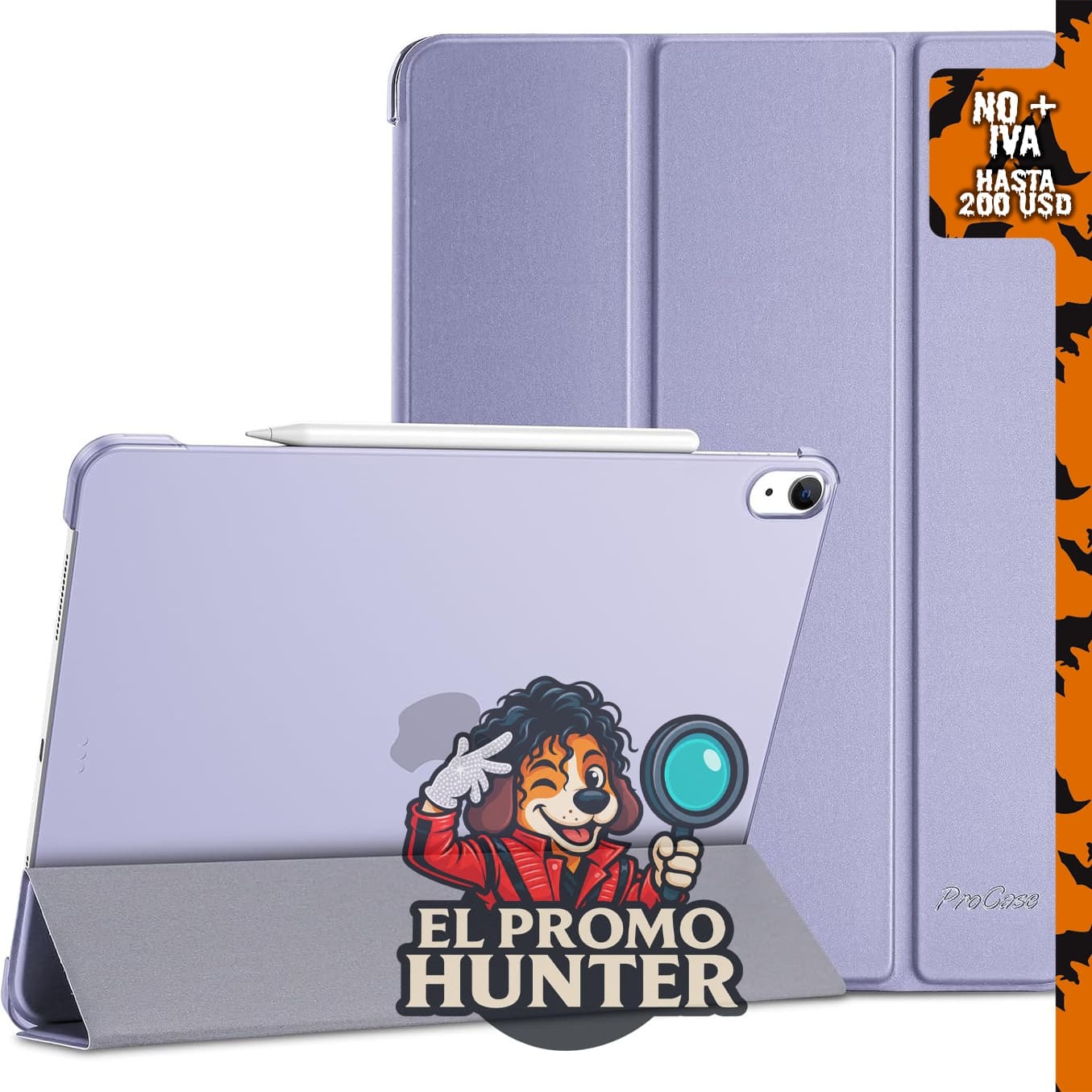 Funda ProCase para iPad Air de 13 pulgadas M4/M3/M2 (2024/2025/2026), color púrpura claro.